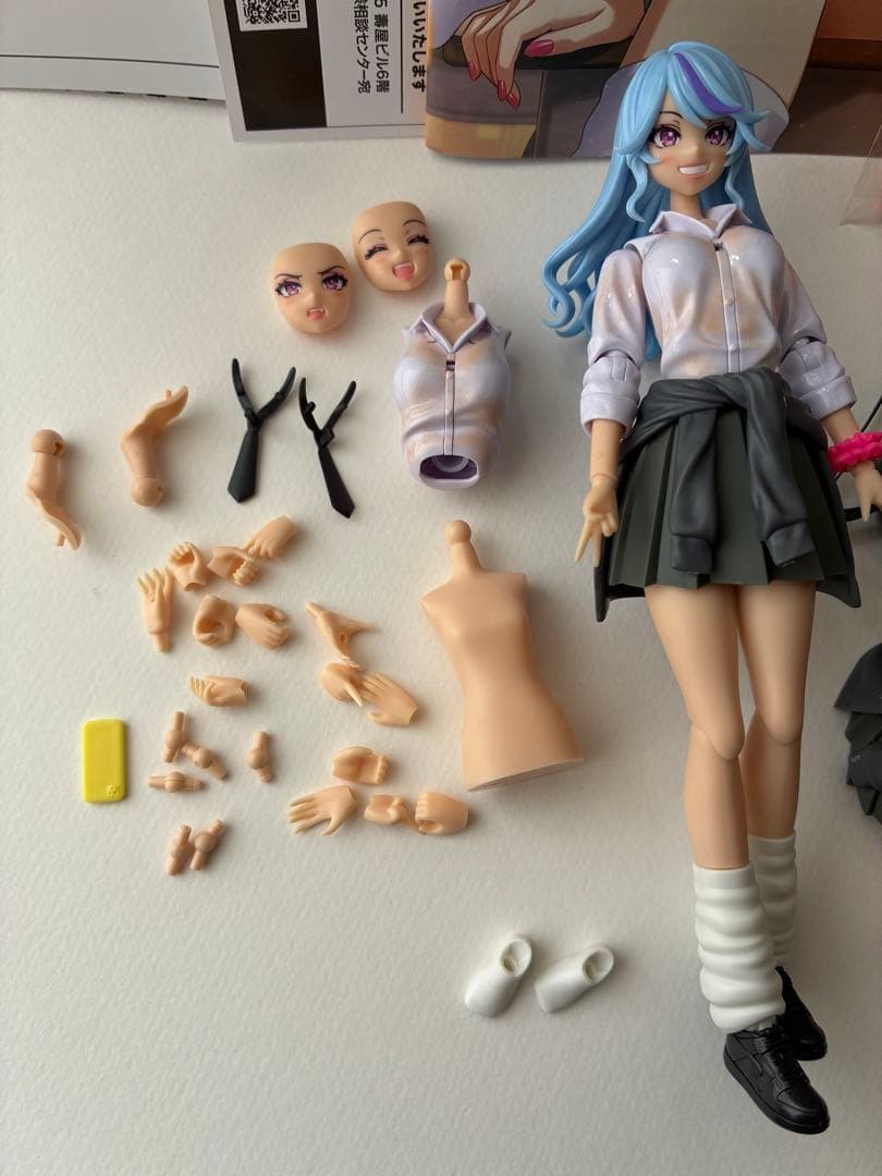 布スカート付き　コトブキヤ限定薬師寺久遠ベースの寄せ集めジャンク　創彩少女庭園