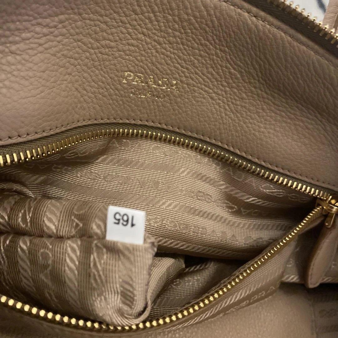 PRADA ベージュ　ショルダーバッグ　ハンドバッグ 2way 美品