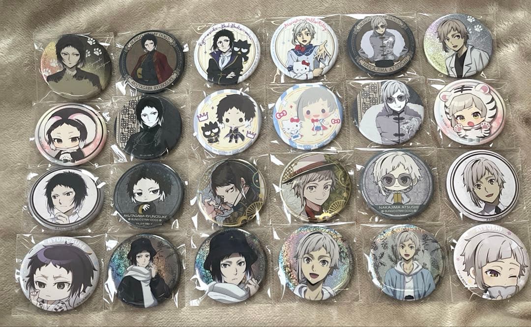 文豪ストレイドッグス　芥川龍之介　中島敦　缶バッジ　まとめ売り