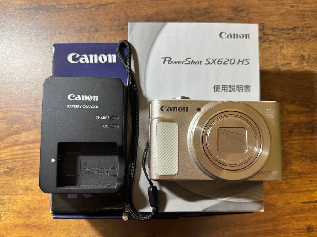 箱・説明書付Canon PowerShot SX620 HS ゴールド 訳あり