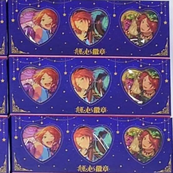 あんスタ 中国 傾心徽章 ハート缶バッジ 葵ゆうた 7セット