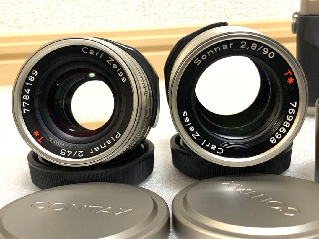 フィルムカメラ CONTAX G2 Planar 2/45 Sonnar 2.8/90 TLA