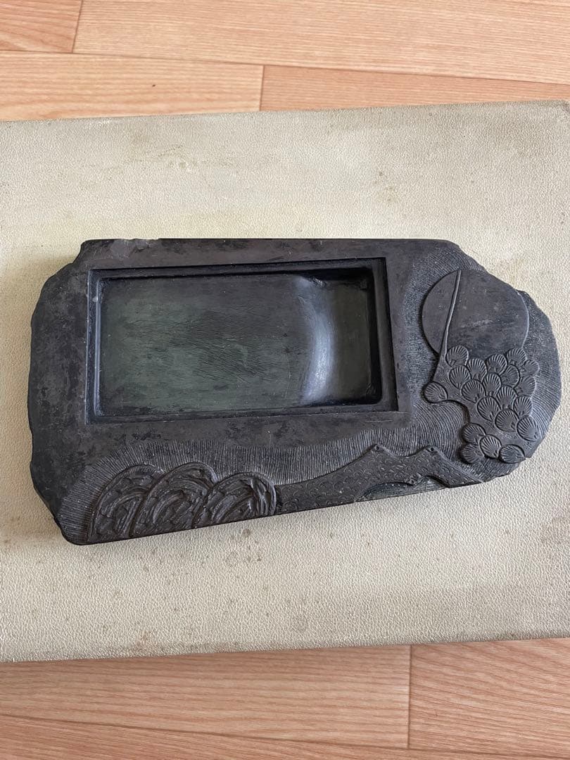 書道　硯　端渓　石眼