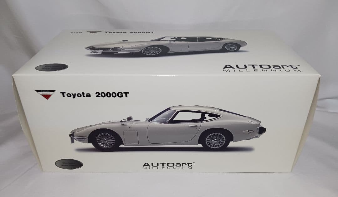 難あり　オートアート プレミアム トヨタ2000GT ワイヤースポークホイール