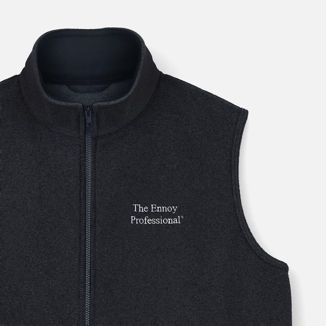 ENNOY PROFESSIONAL FLEECE VEST ブラックXLサイズ