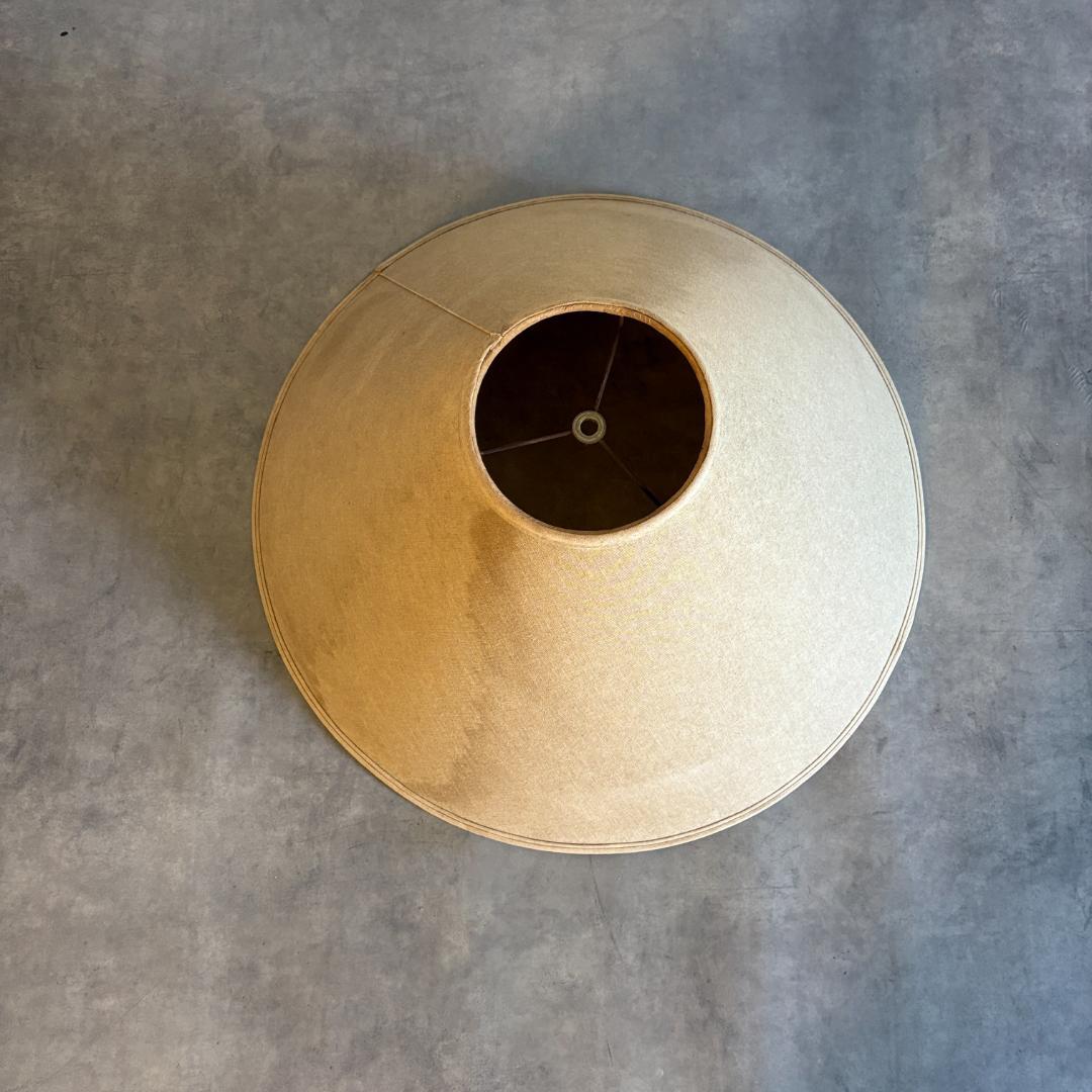 アンティーク　クリアガラス×真鍮 フロアランプ