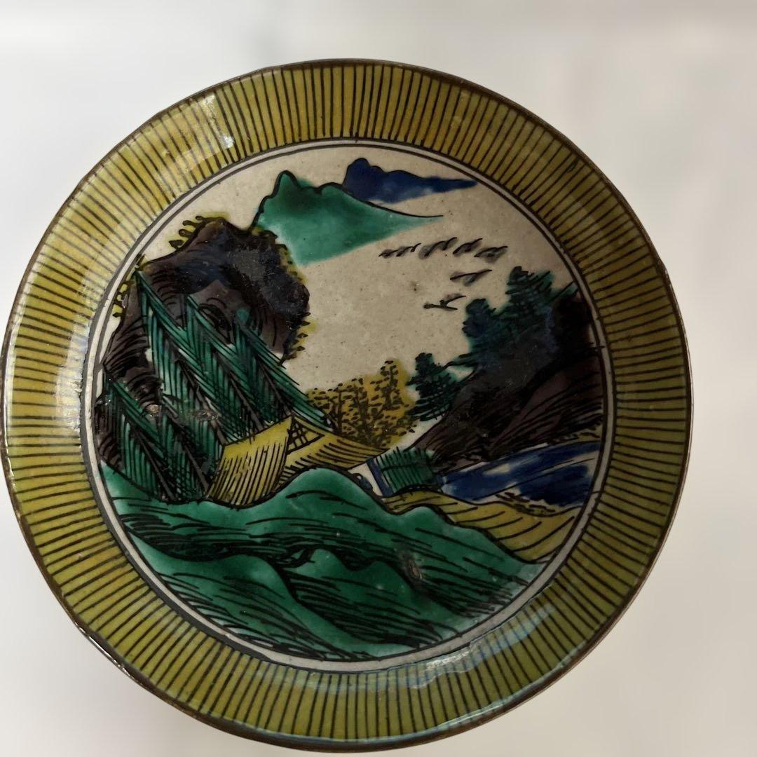 青九谷　小皿5枚