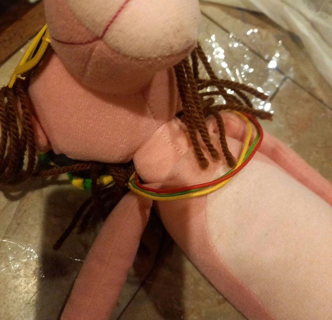 レア★吸盤付き★ピンクパンサー♪レゲエぬいぐるみ★非売品