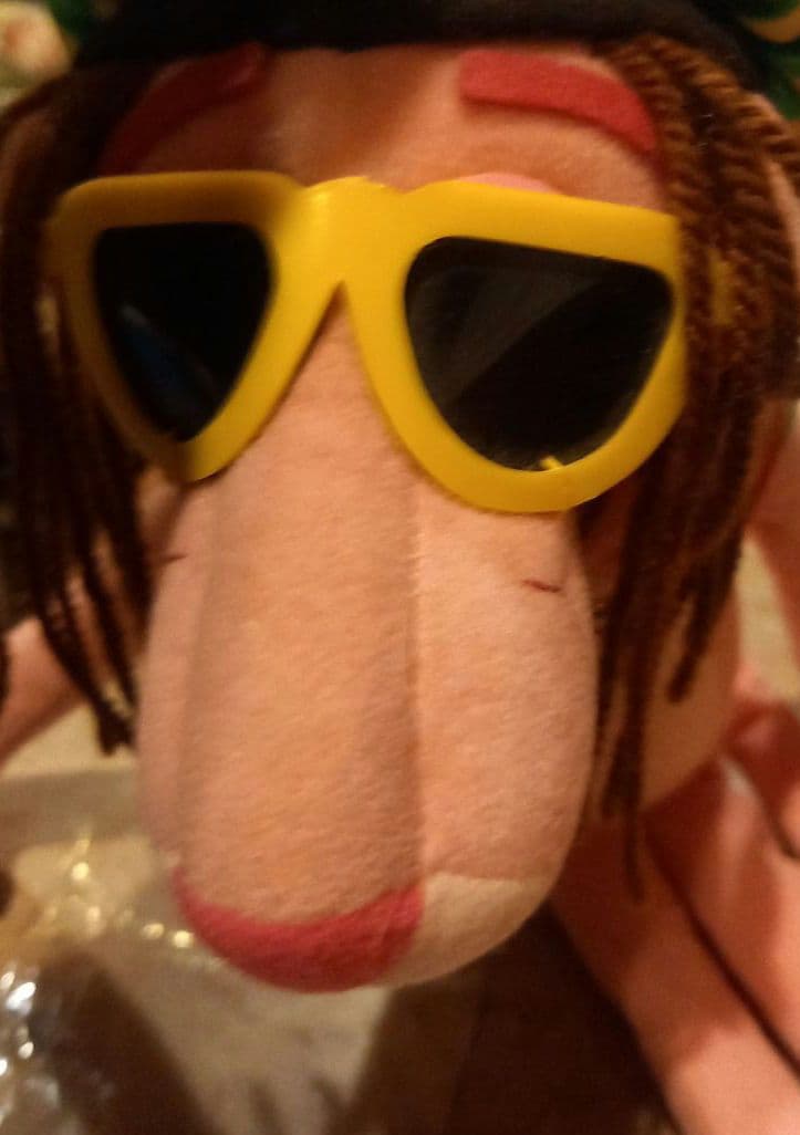 レア★吸盤付き★ピンクパンサー♪レゲエぬいぐるみ★非売品