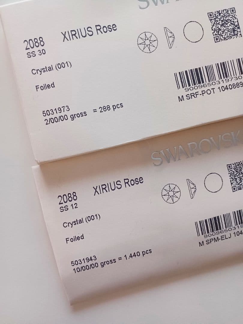 【未開封】Swarovski XIRIUS Rose SS 12 & SS 30