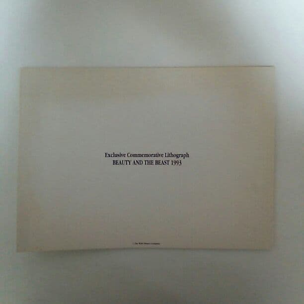 「美女と野獣」リトグラフ（非売品・新品）