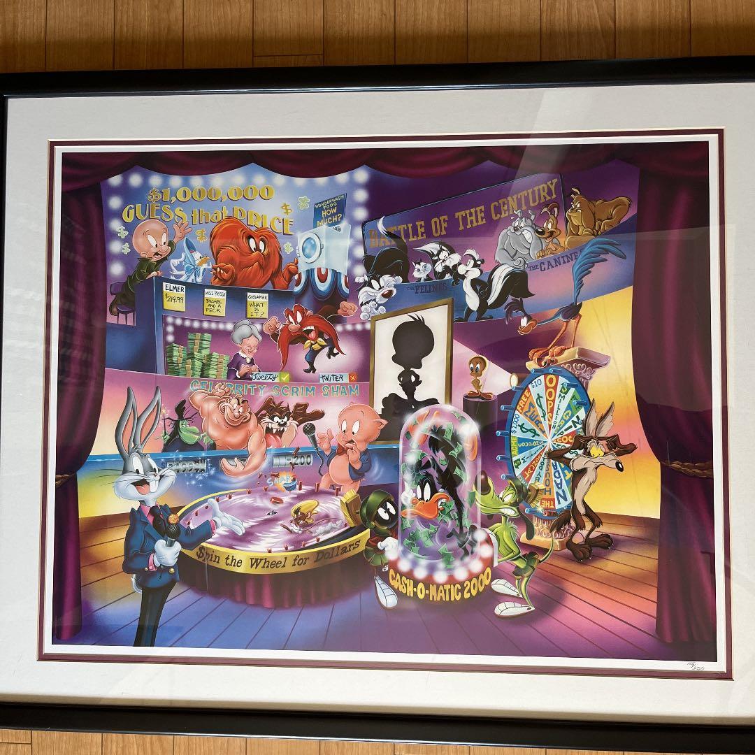 ワーナーブラザーズ　キャラクター　額縁付