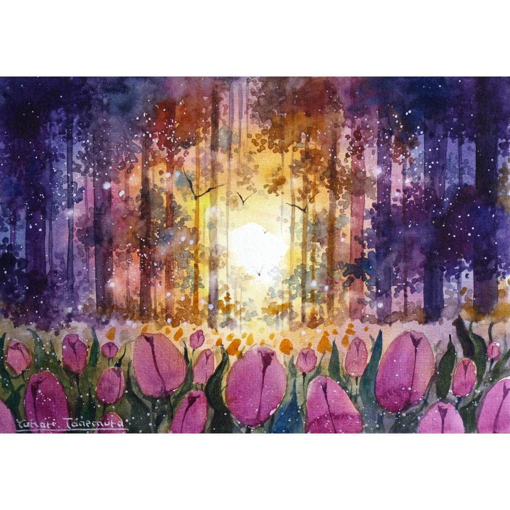 ぷうあさま専用（原画）月と紫陽花 ほか　9点おまとめ