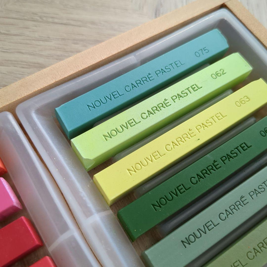 ヌーベル カレー パステル 72色 パステルアートセット 木製ケース入り