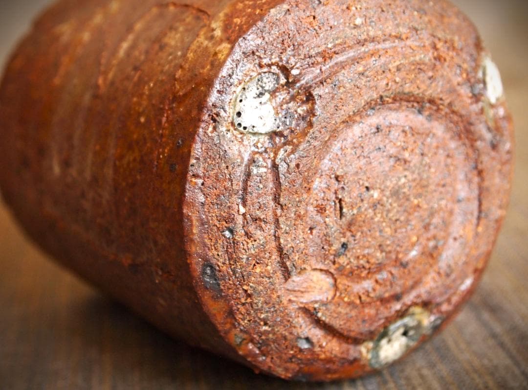 希少作★鯉江良二★設楽手湯のみ★共箱