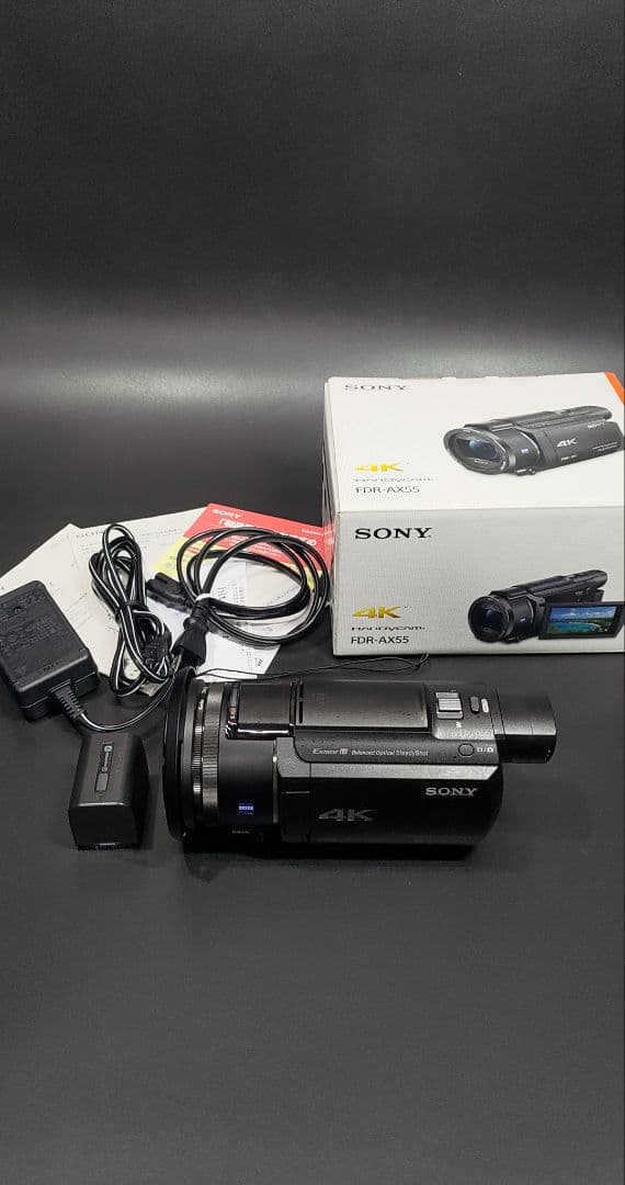 極美品 FDR-AX55 4Kビデオカメラ 本体 FDR-AX60同等