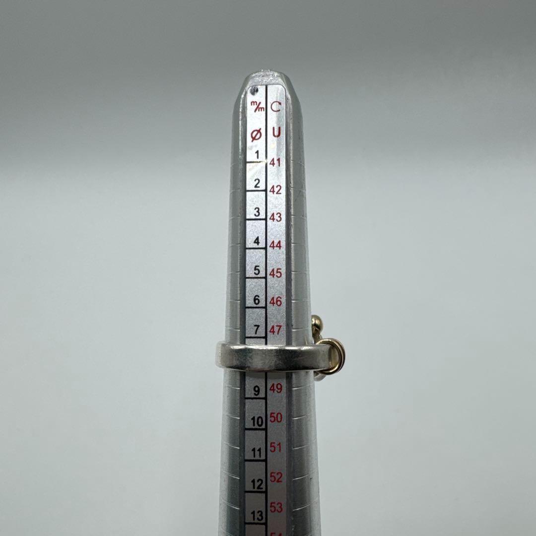 ティファニー リング フック&アイ 14金 シルバー 8号 コンビ