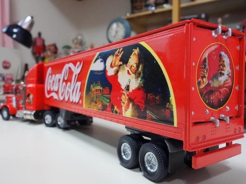 コカコーラ マッチボックストラック トレーラー メタル製 サンタトラック