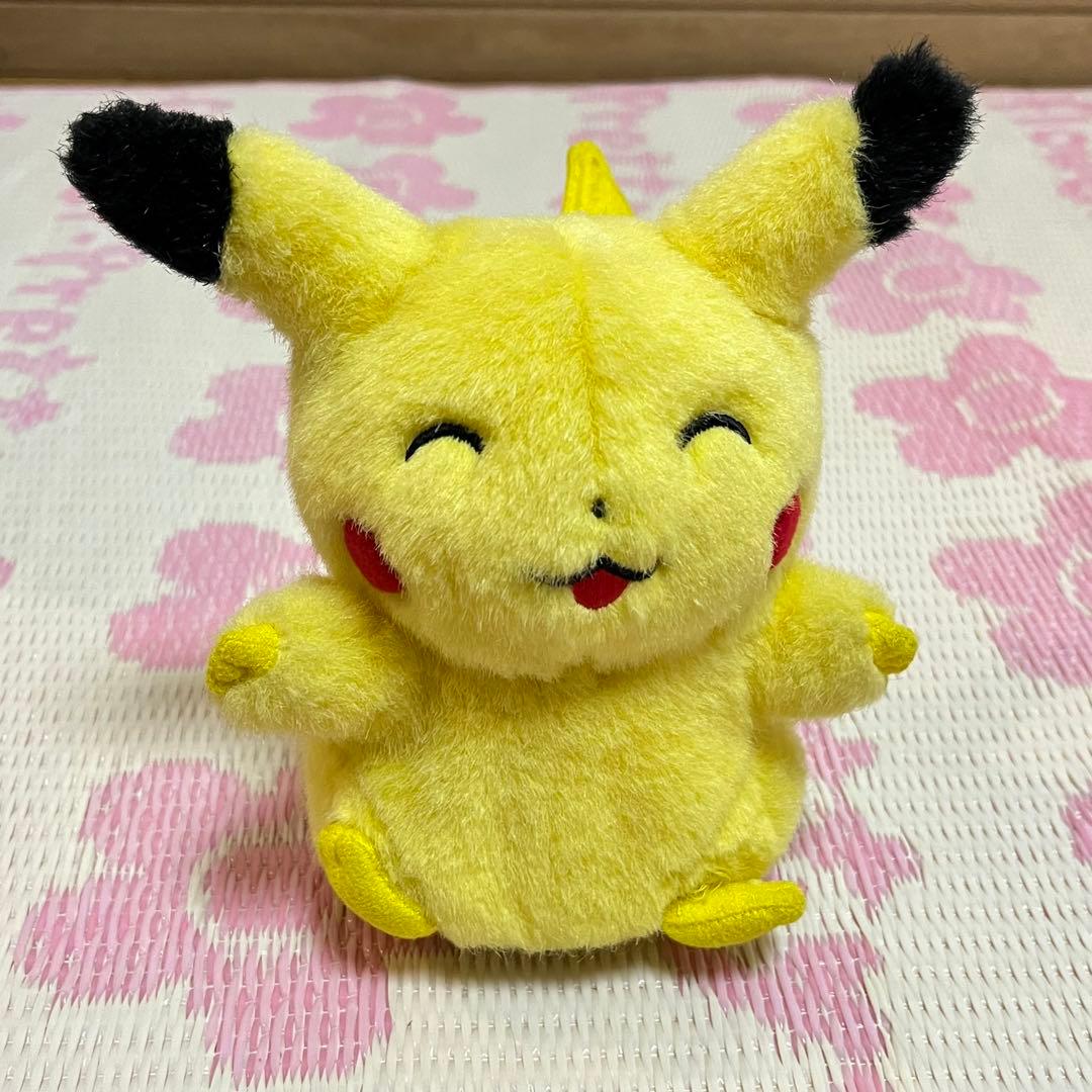 初期　初代　ピカチュウ　ぬいぐるみ　tomy にっこり　バンザイ　ポケモン