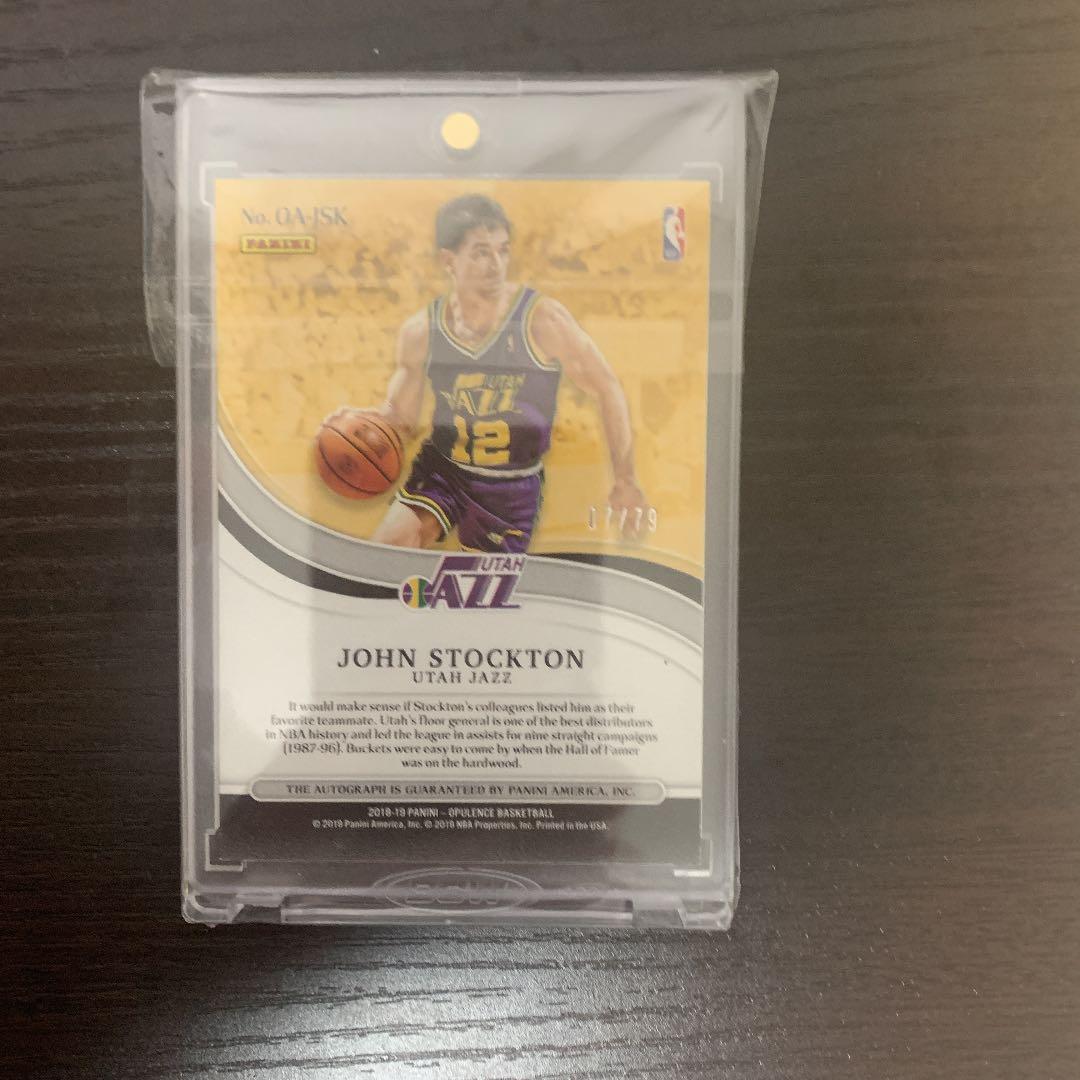 ジョン　ストックトン　直筆サインカード