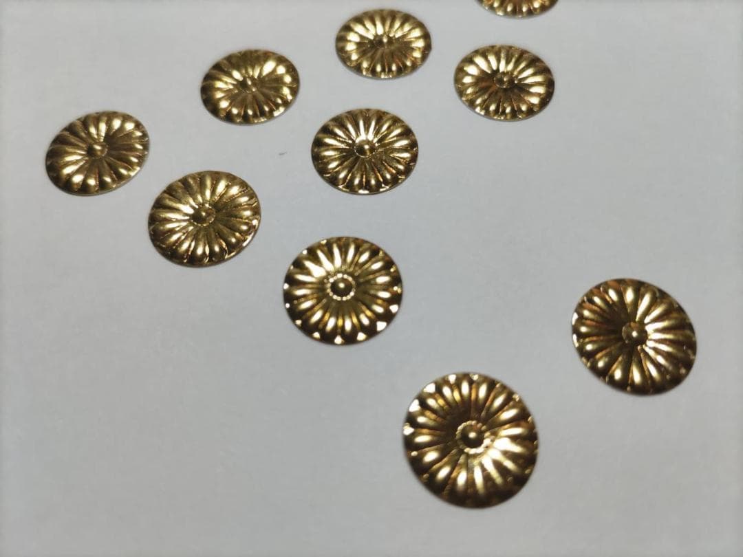 特別価格！【菊紋金具】4分ｘ220枚 （12ｍｍ）神殿、神輿、真鍮金具です。