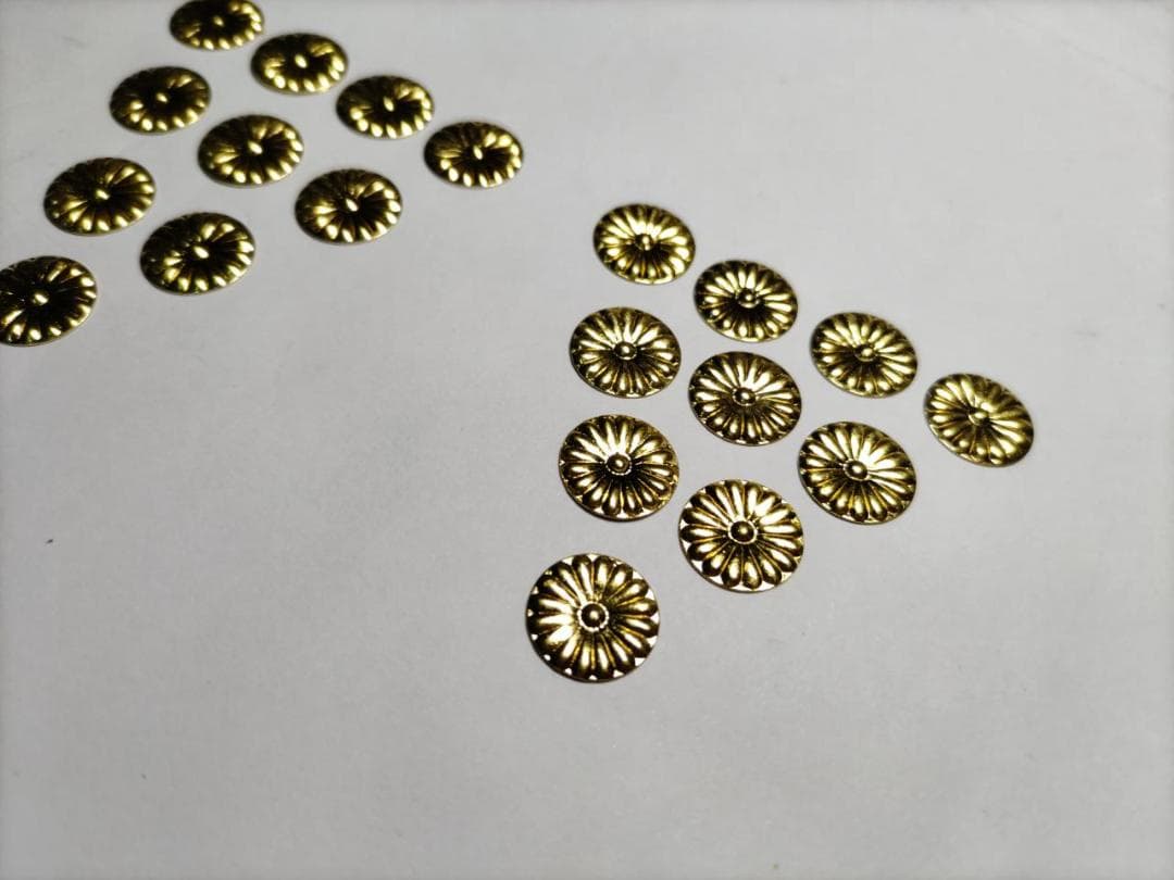 特別価格！【菊紋金具】4分ｘ220枚 （12ｍｍ）神殿、神輿、真鍮金具です。