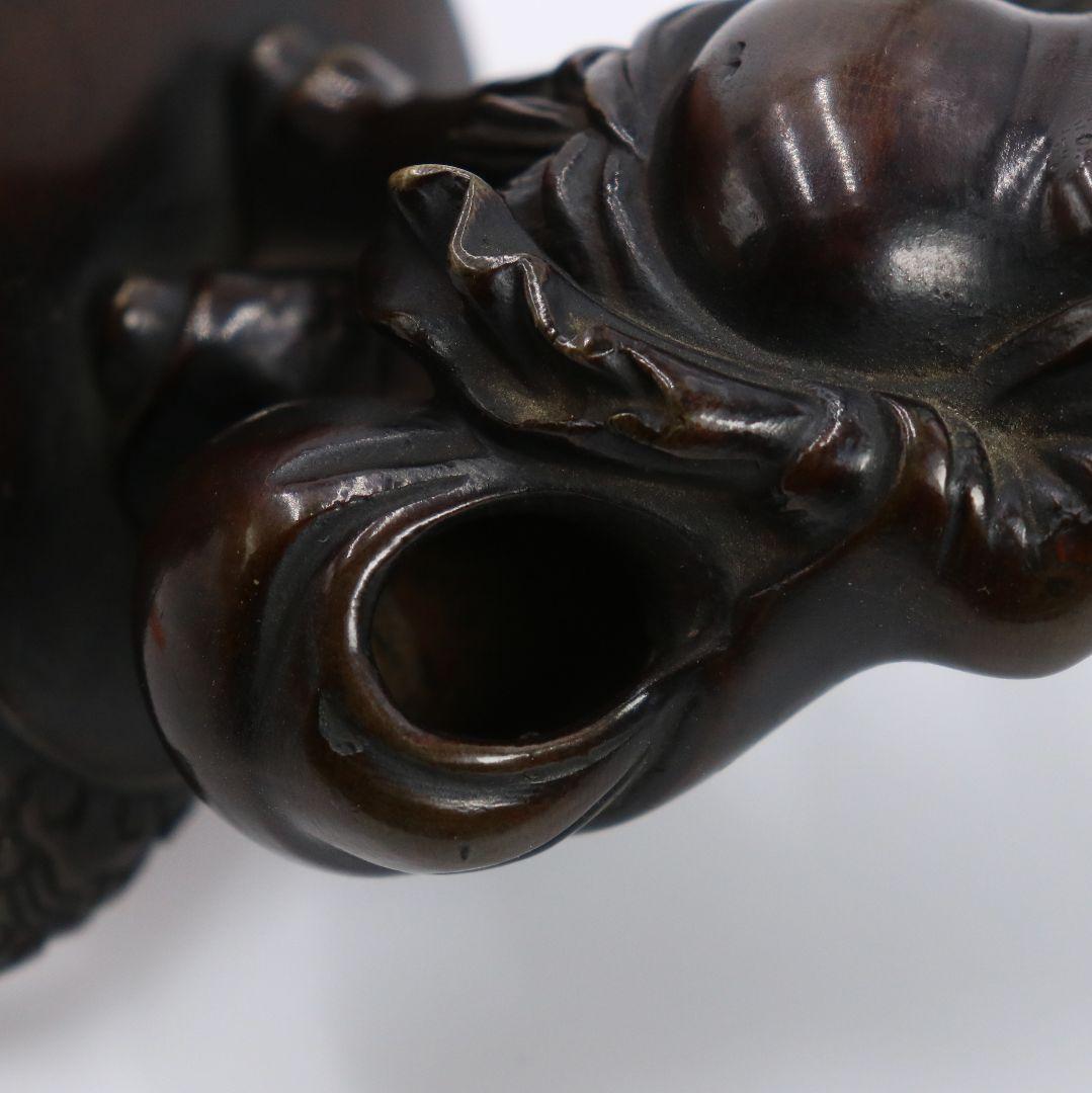 中国 唐銅 布袋像 置物　V90　SS1