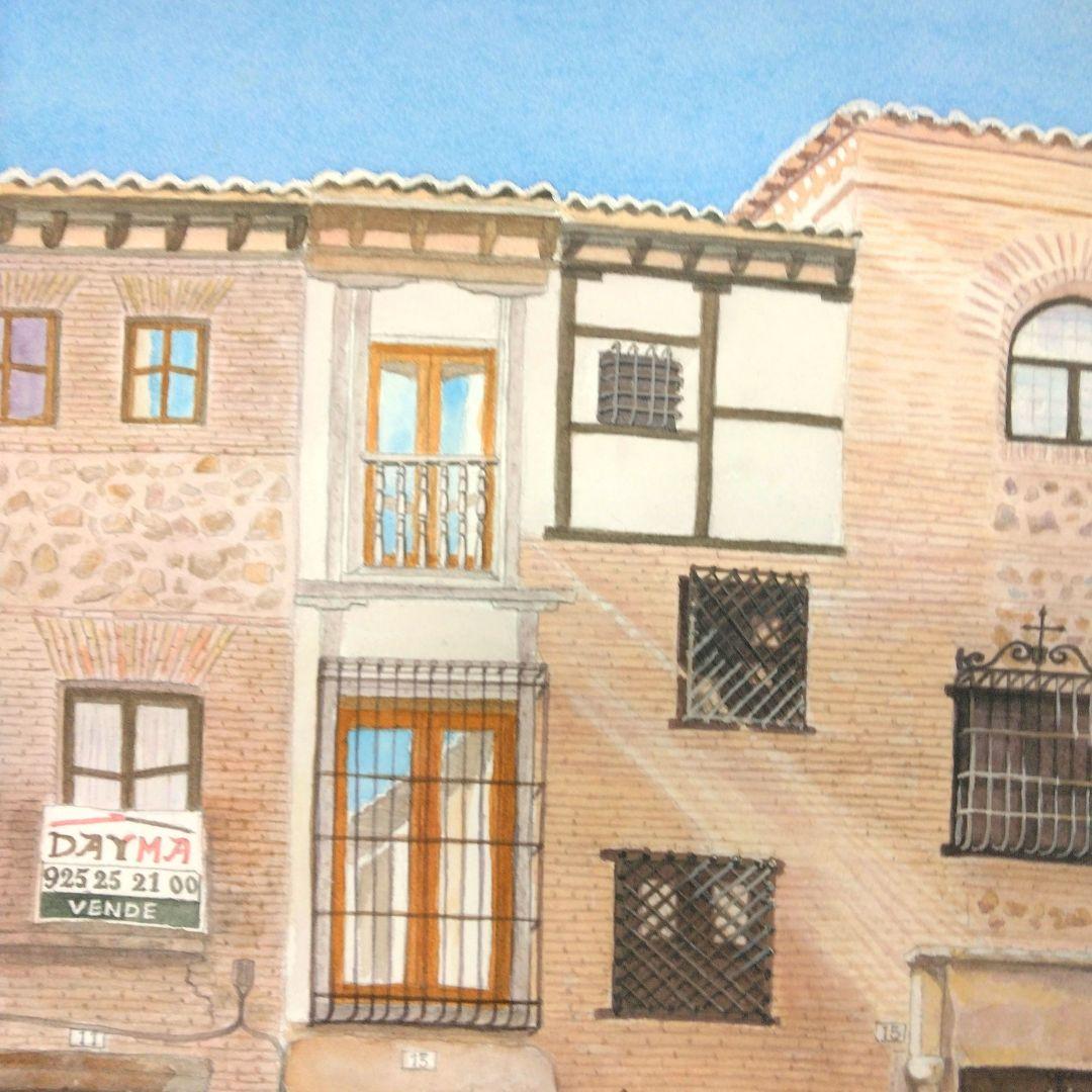 [窓]　水彩画・風景画スペイン・コルドバ・ユダヤ人街・旧市街