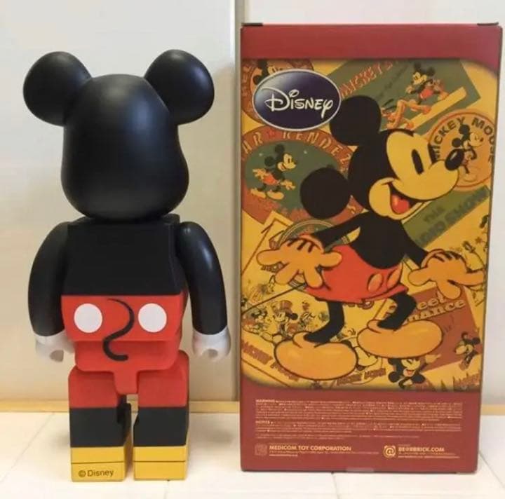 ●メディコム・トイ ミッキーマウス カラー版 BE@RBRICK ベアブリック