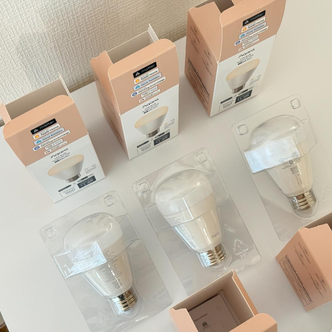 【5個セット】Aqara LED 電球 T2 E26口金 CCT