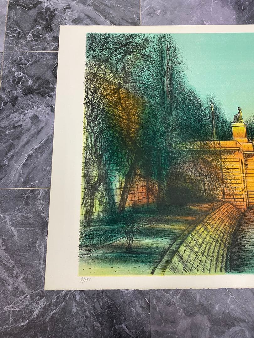 【希少】5枚セット　セーヌ川に沿ってリトグラフ