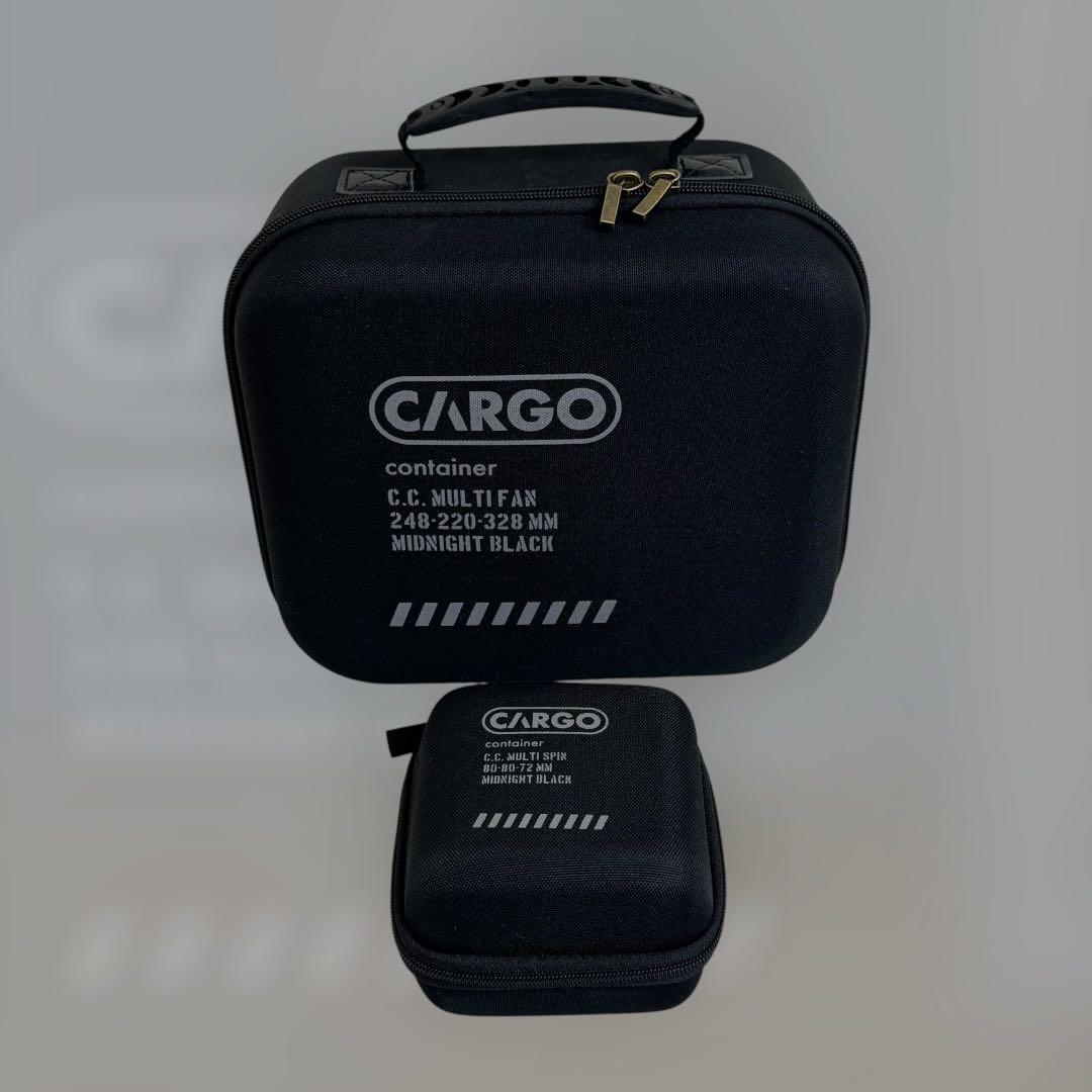 カーゴコンテナ ポータブル扇風機 首振り付き ブラック