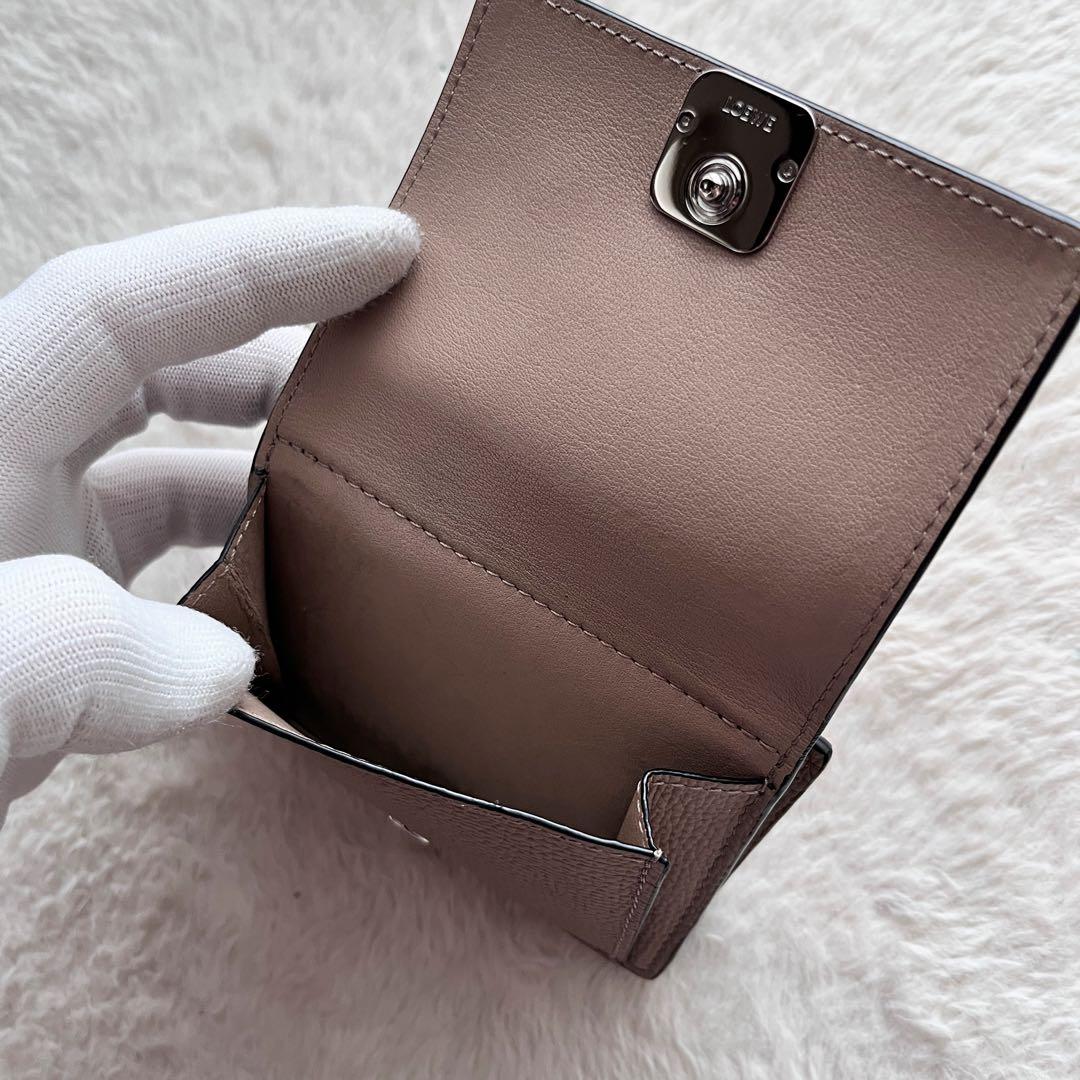 LOEWE アナグラム トライフォールドウォレット 三つ折り 財布 コンパクト