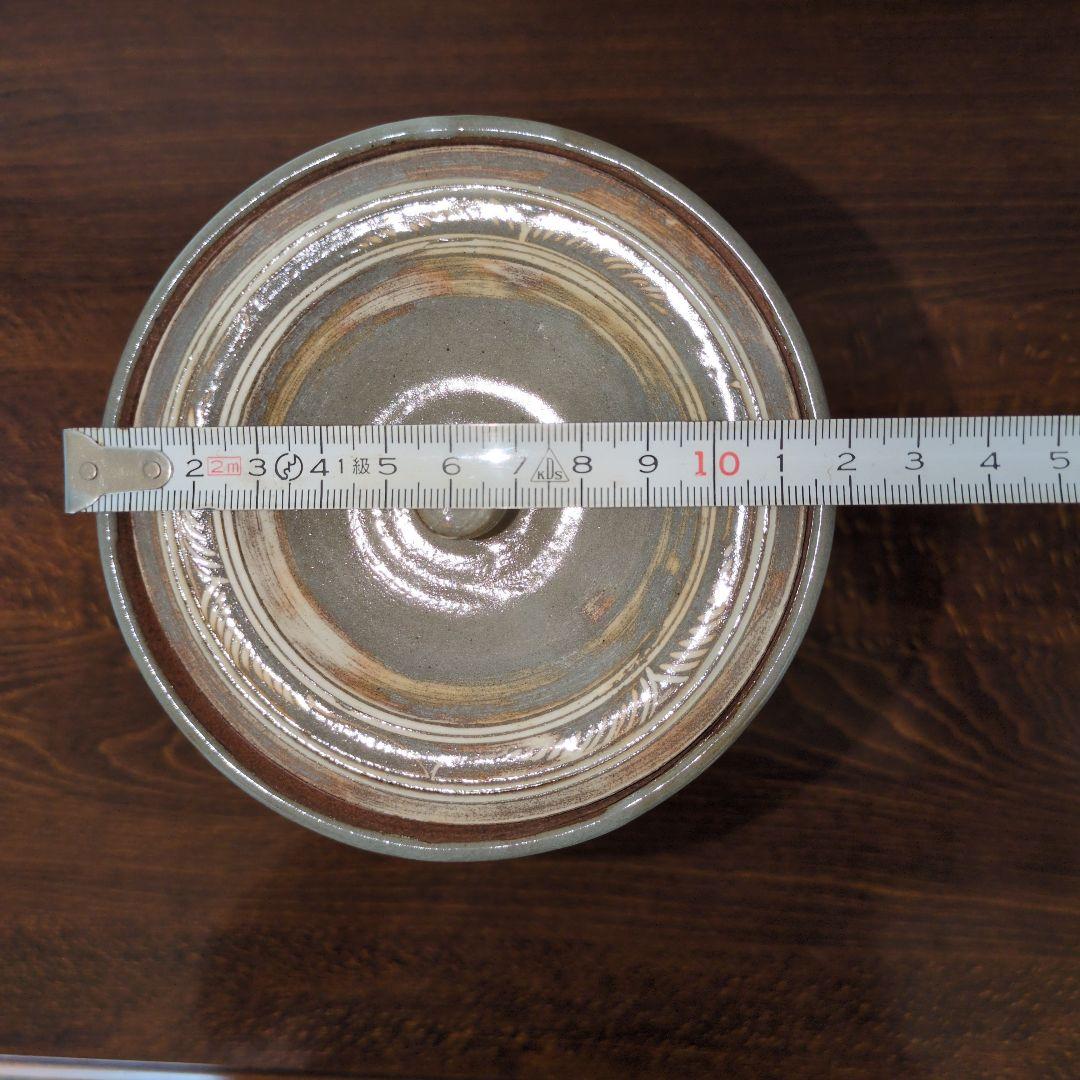 中置　細水指　京都清水焼　三島　森里陶楽　共箱　茶道具