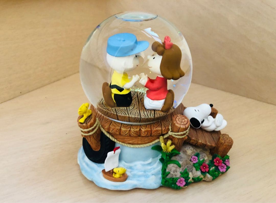 スヌーピー & チャーリーブラウン　Westland社　ビンテージ　スノードーム