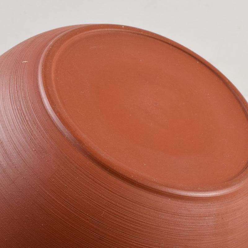 前茶道具　常滑焼　光松作　朱泥　松漢詩刻　横手急須　V　8654