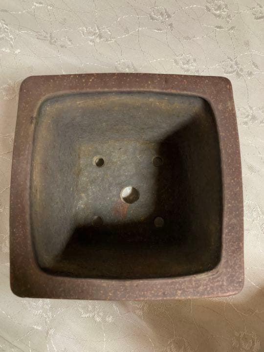 峯山　正方　深め　盆栽鉢