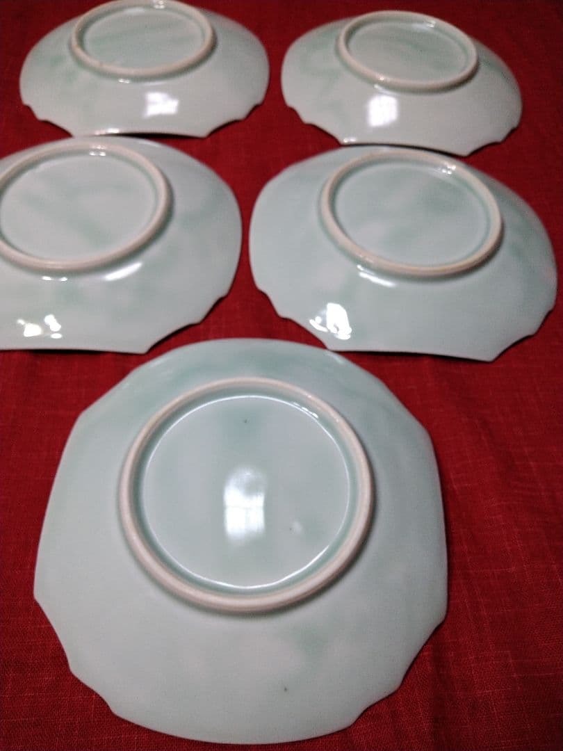 ♥希少なレア品コレクション品♥貴重な６０年前ヴィンテージ♥九谷焼【美山窯】4中皿