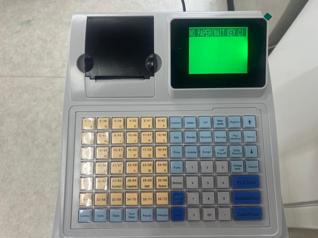 【新品・未使用】業務用レジスター C50｜取扱説明書付き・USB対応・店舗用