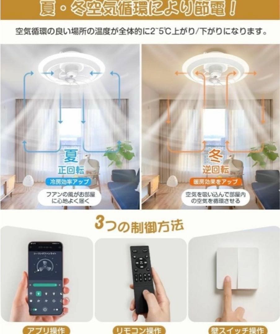 【節電×オシャレモデル】 シーリングファンライト 導光板 ledシーリングファン