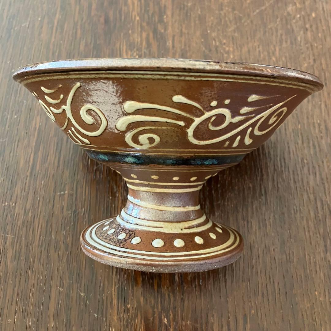 沖縄　壺屋焼　宮城須美子作　コンポート皿【美品】