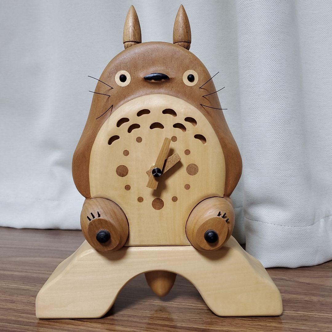 ジャンク/希少✨となりのトトロ　置き時計　木に座るトトロ　スタジオジブリ