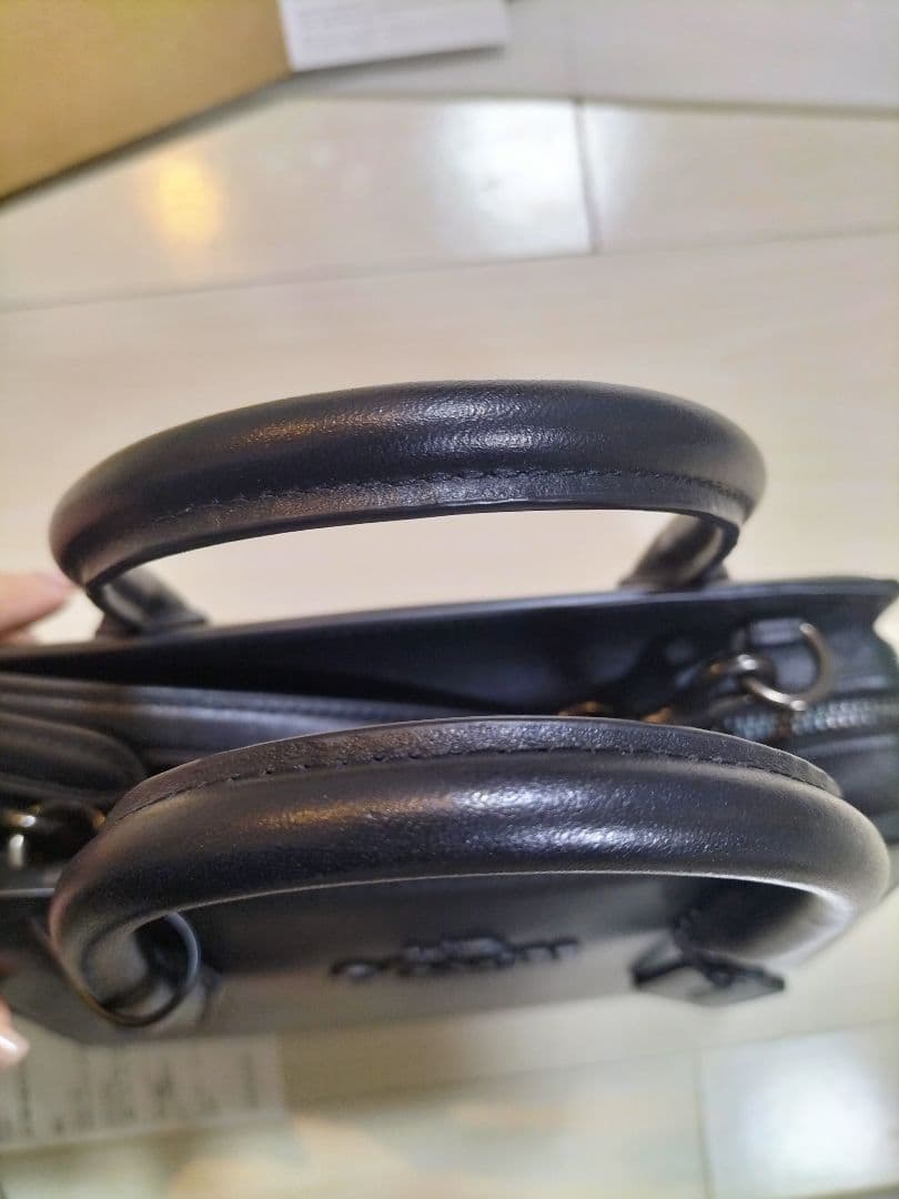 COACH アンドレア キャリーオール ブラック ショルダーバッグ