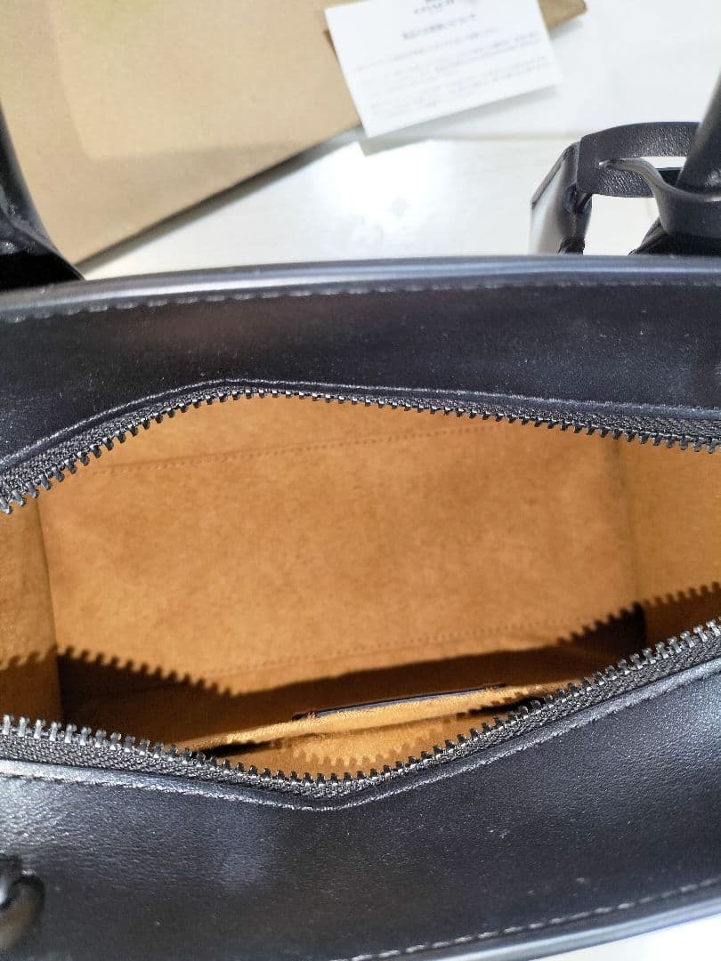 COACH アンドレア キャリーオール ブラック ショルダーバッグ