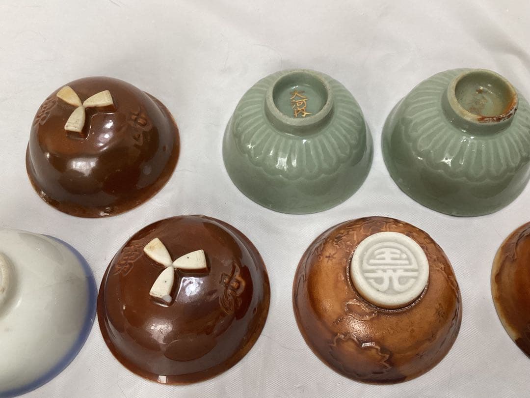 軍盃　軍猪口　ミリタリー　支那事変記念　除隊記念　明治神宮　陶器製他12個セット