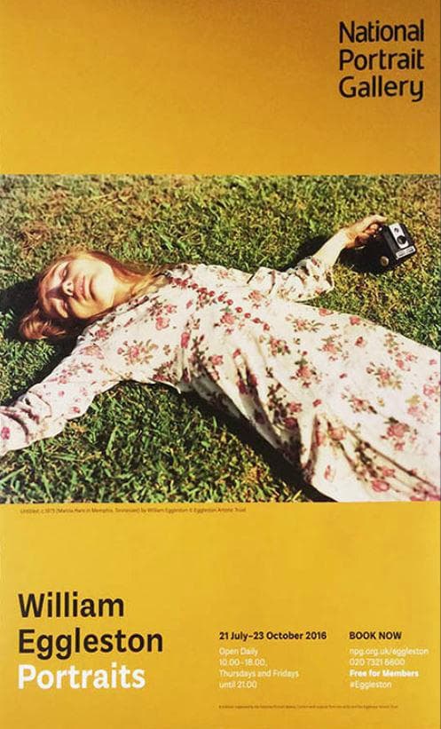 手書きサイン入り exhibition ウィリアム・エグルストン ポスター
