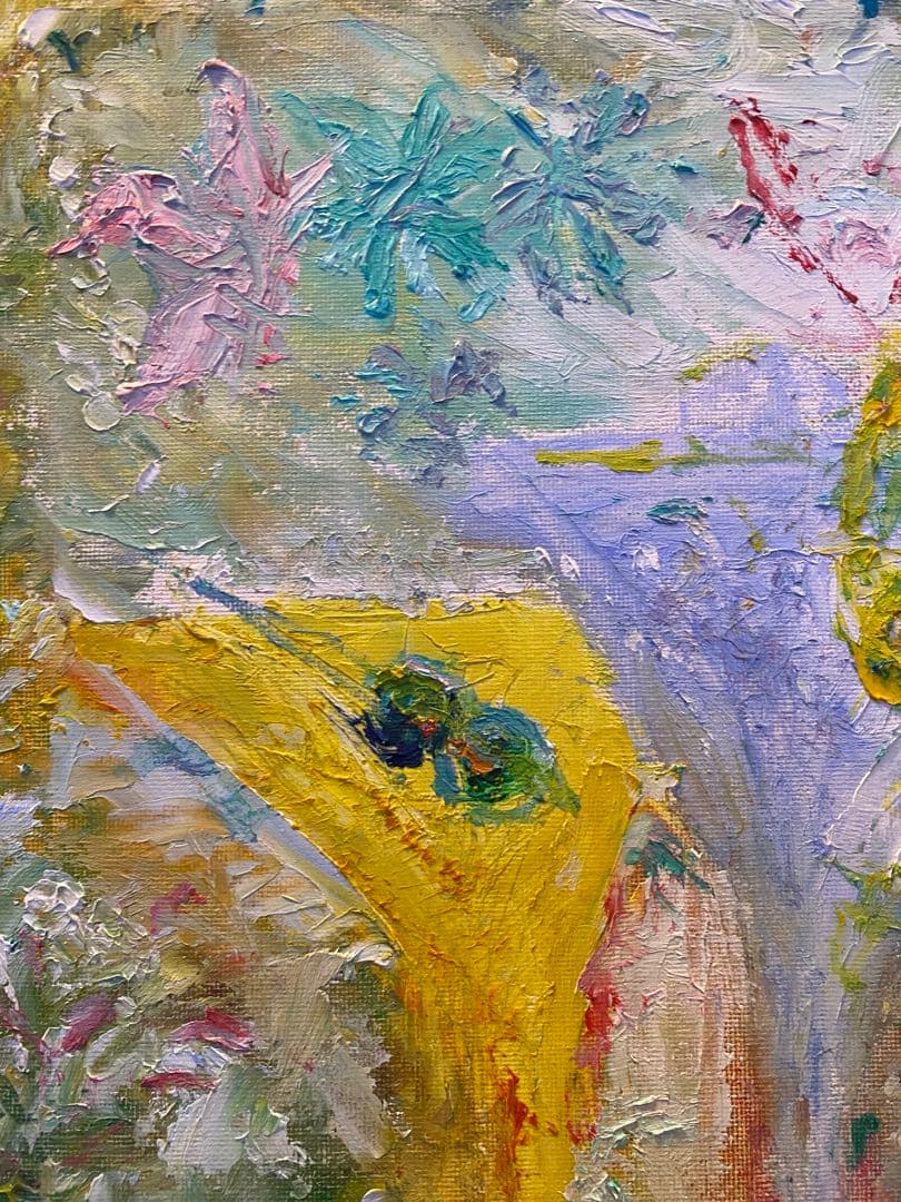 油彩画【garden party】 4号