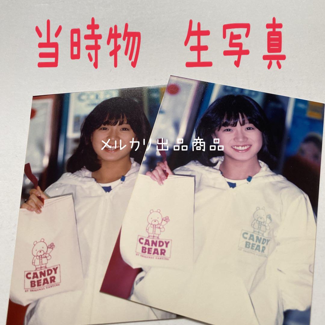 激レア　中森明菜　生写真　E判　当時物　CANDY BEARショップ
