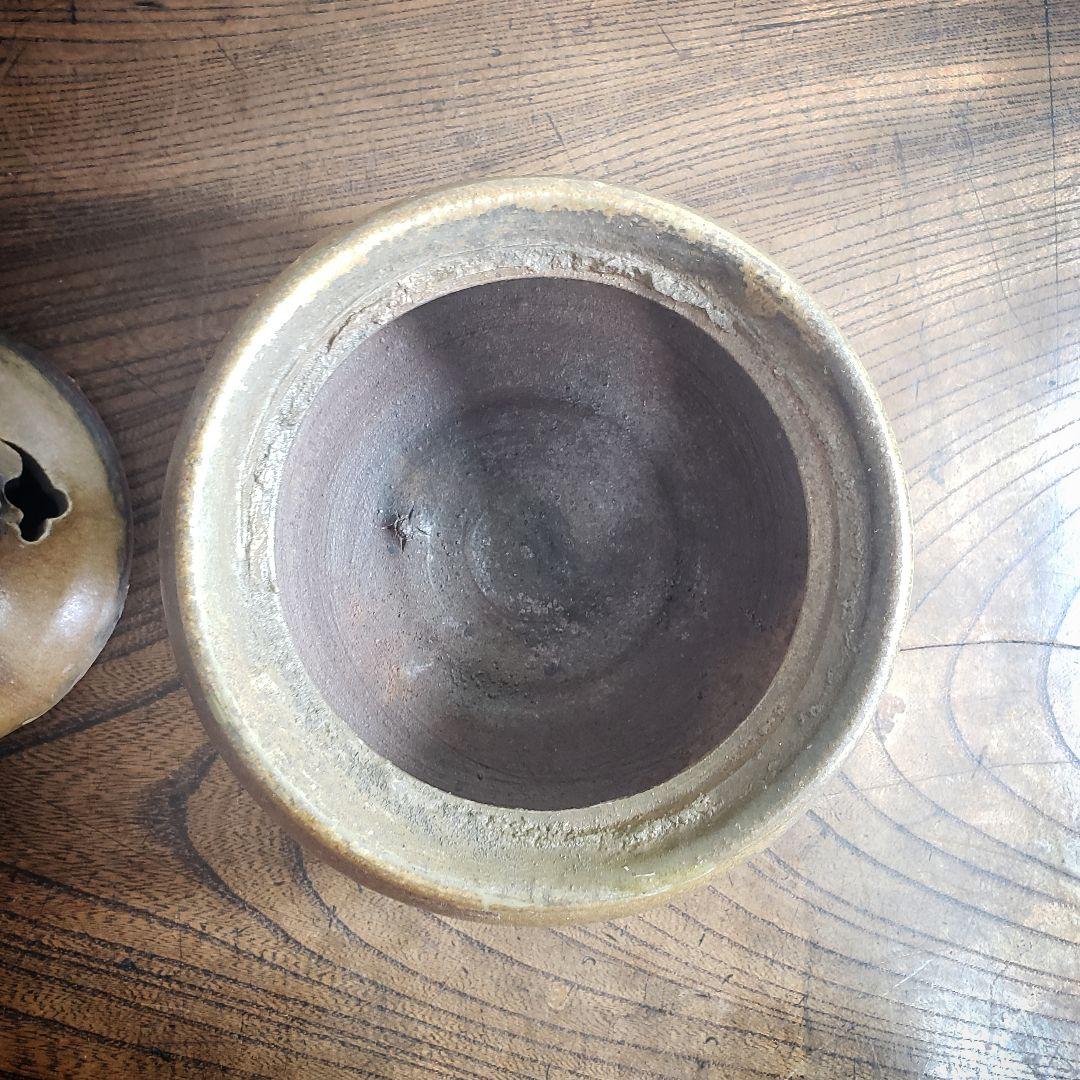 獅子香炉　香炉　備前　陶器　銘あり　訳あり　欠け