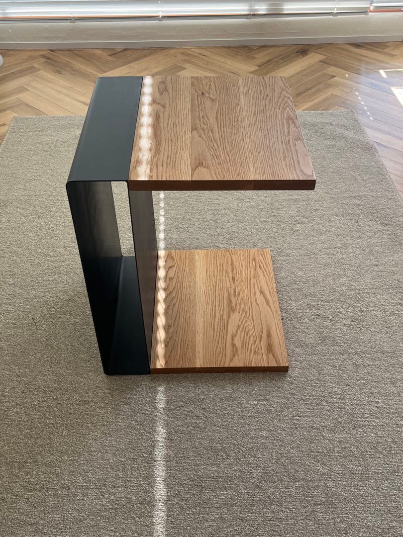 【非売品・当選品】オーク無垢×スチールソファ差し込み式サイドテーブル10万円相当